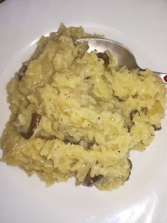 Una foto de Risotto de champiñones