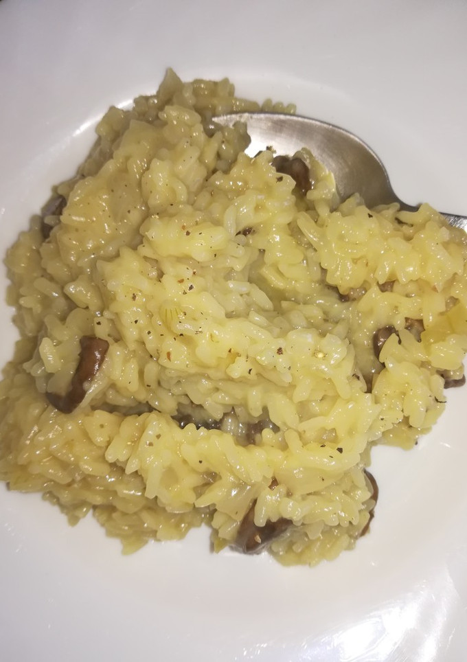 Una foto de Risotto de champiñones