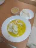 Caldo de millo con escaldón de gofio y queso majorero