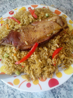 Una foto de Arroz con pato