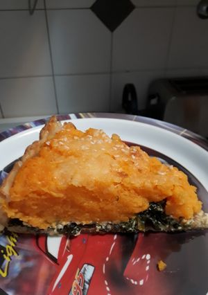 Una foto de Tarta de calabaza, espinaca y ricota