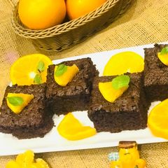 A picture of Chocolate orange brownie.