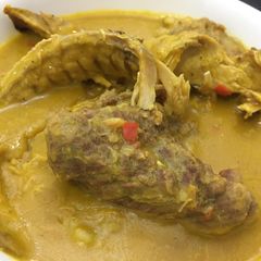 A picture of Ofor soup.
