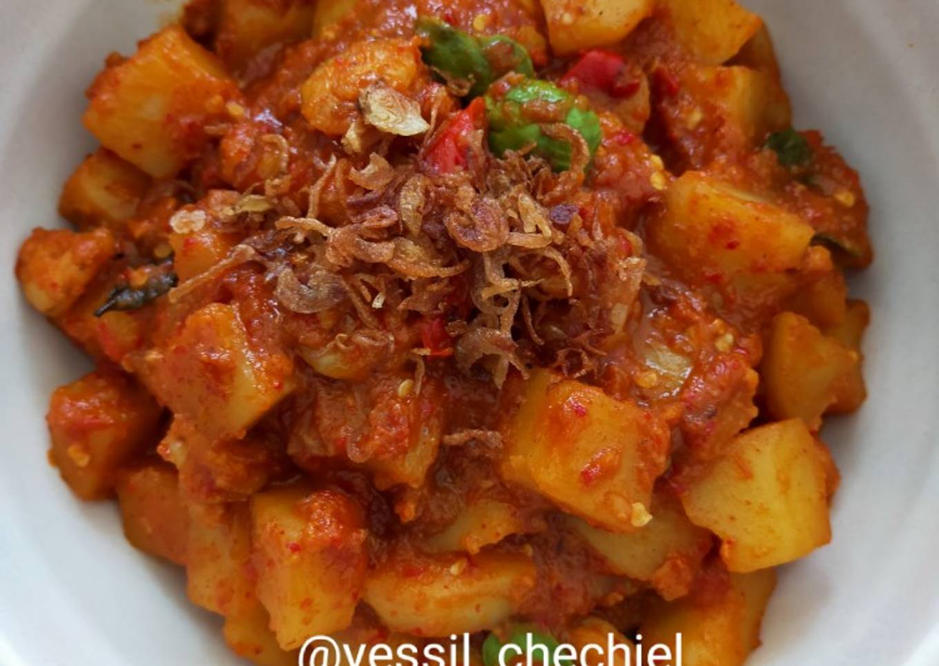 Balado Kentang Udang Pete