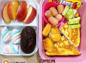 Gambar 👩‍🍳Bento Box -Roti Sosej Cheese