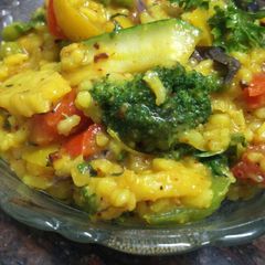 A picture of Mix lentil Mexican khichadi (Jain and regular).
