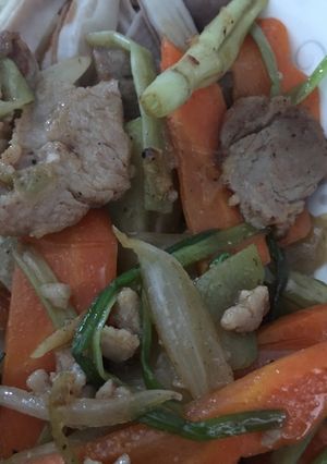Hình của món Thịt lợn xào rau củ quả.