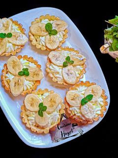 صورة لوصفة تارتولات الموز بكريم ديبلومات 🍌 قنبلة فالبنة 😋