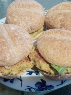 Una foto de 🍔Hamburguesas de garbanzos