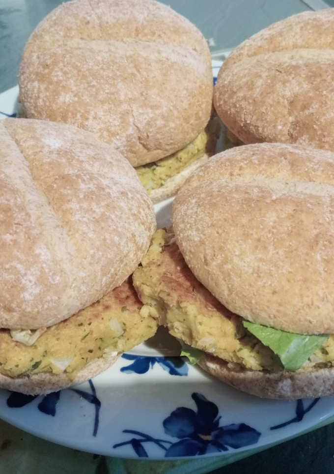 Una foto de 🍔Hamburguesas de garbanzos