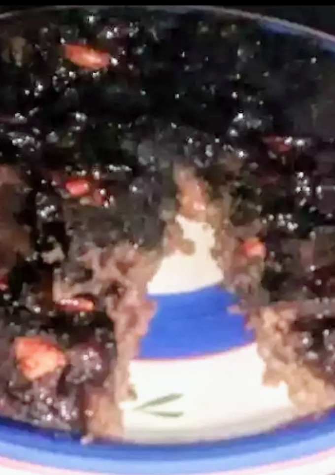 Una foto de Tarta de manzana invertida en sartén