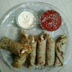 A picture of Chicken Bihari paratha rolls😋🌯.