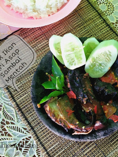 Foto resep Pecak Ikan Pari Asap Sambal Mentah