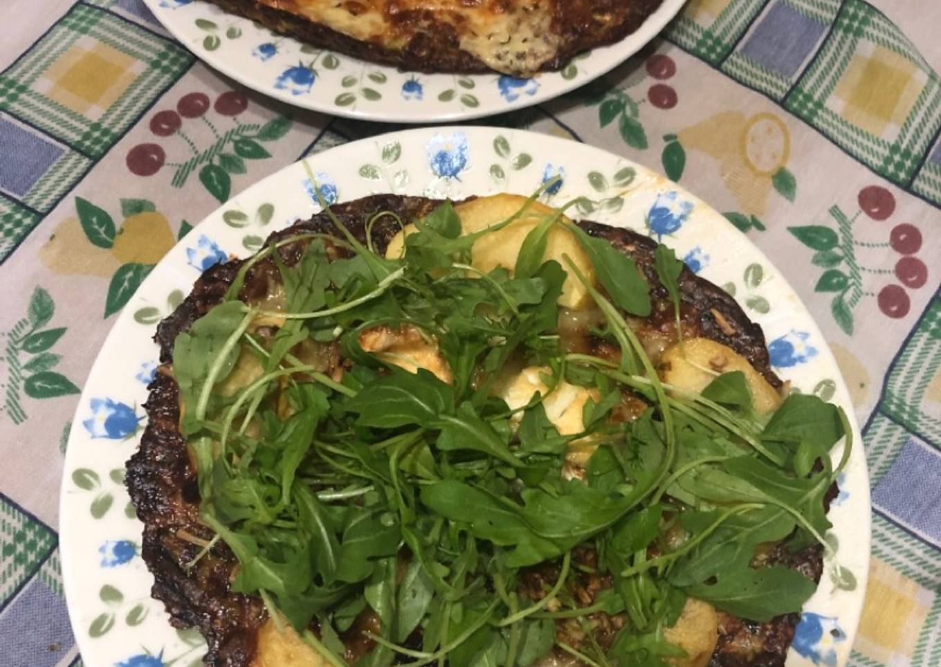 438. Pizza con base de calabacín (principal verdura)
