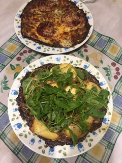 Una foto de 438. Pizza con base de calabacín (principal verdura)