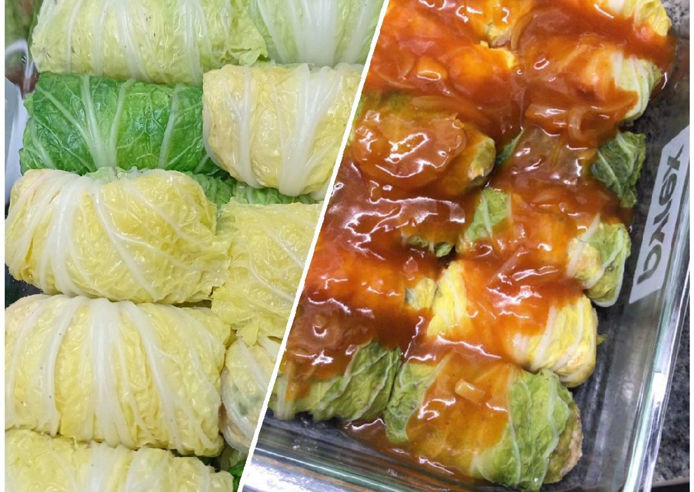 Sawi gulung tahu kornet