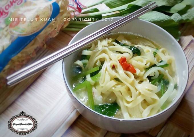 Resep Mie Telur Kuah Oleh Dika Noveri Cookpad