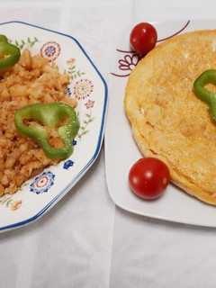 Una foto de Tortilla de coliflor