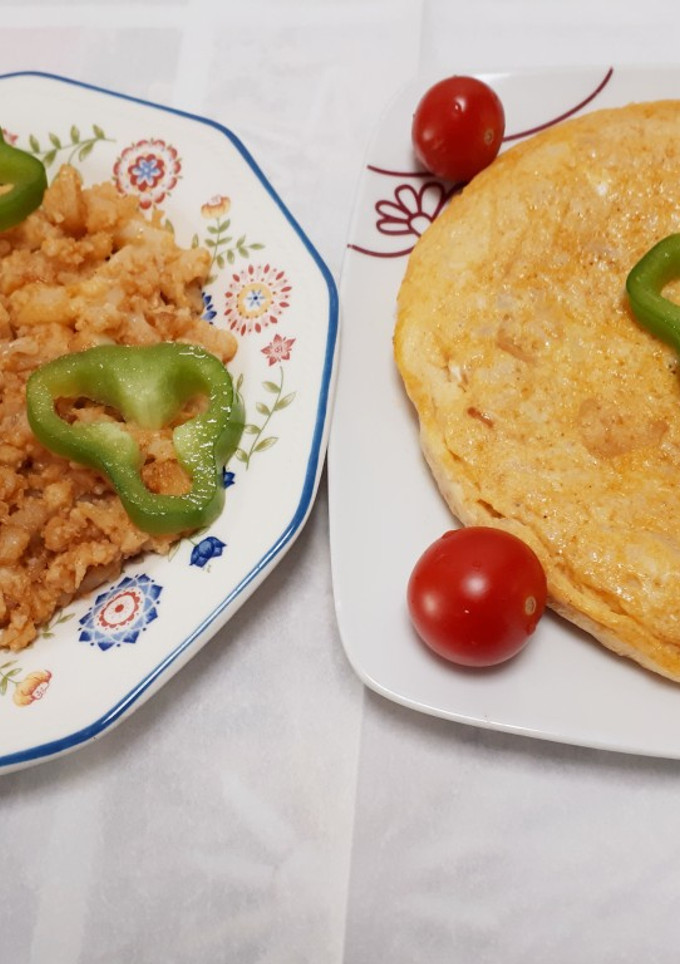 Una foto de Tortilla de coliflor