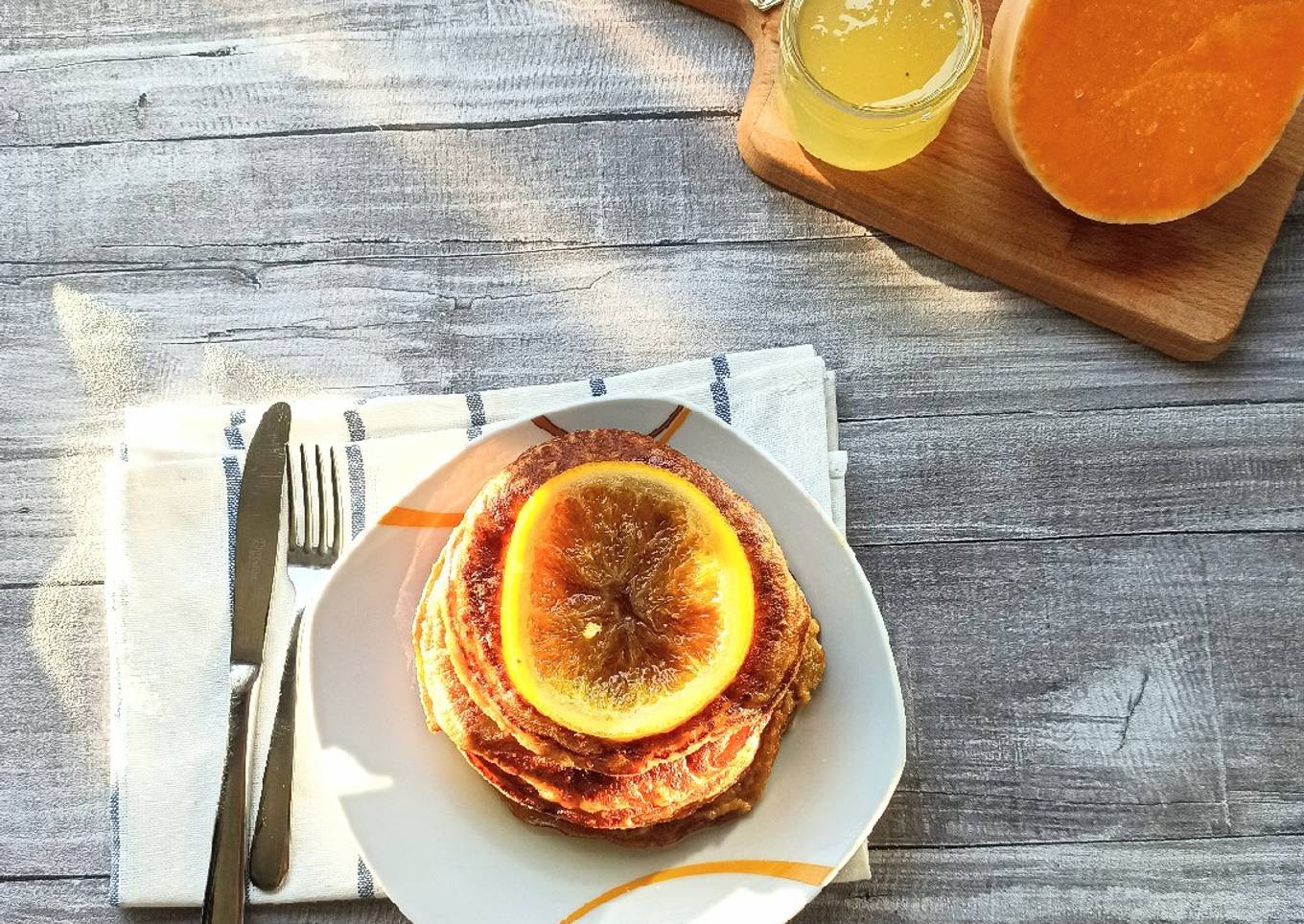 Pumpkin pancakes