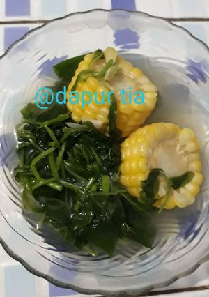Foto resep Bening bayam dan jagung manis