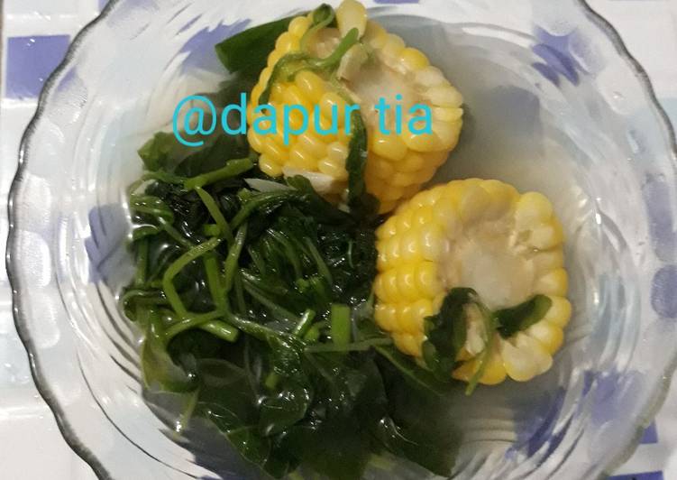 Resep Bening bayam dan jagung manis Anti Gagal