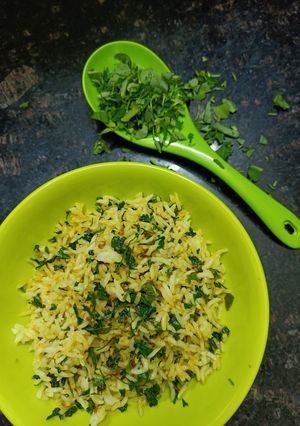 A picture of Methi Fried Rice.
