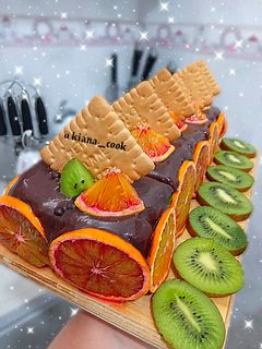 عکسی از دستور ❤کیک یخچالی(موزائیکی)🍰