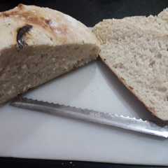 Una foto de Pan casero bien sencillo