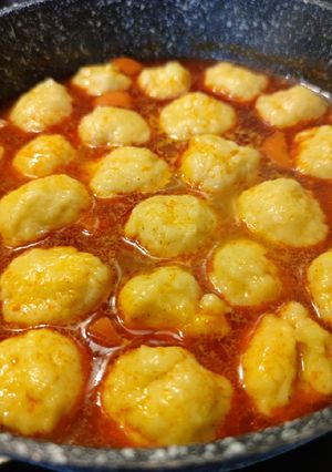 Burgonyagombóc leves recept fotója