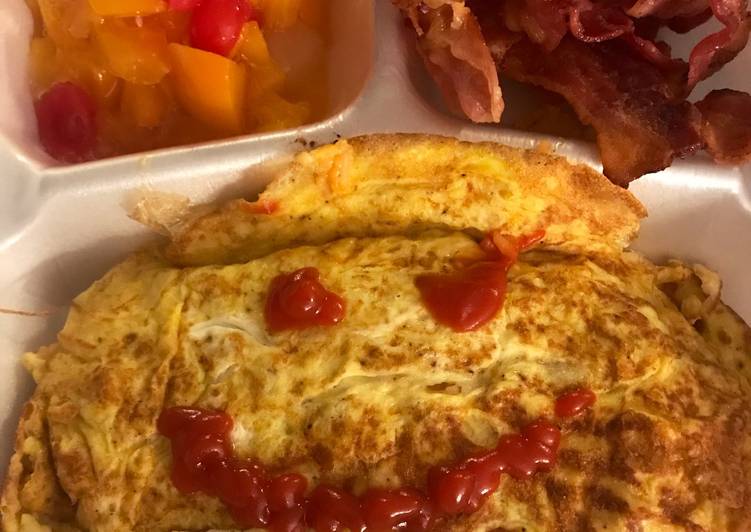 Recipe of Yummy Happy Face omurice