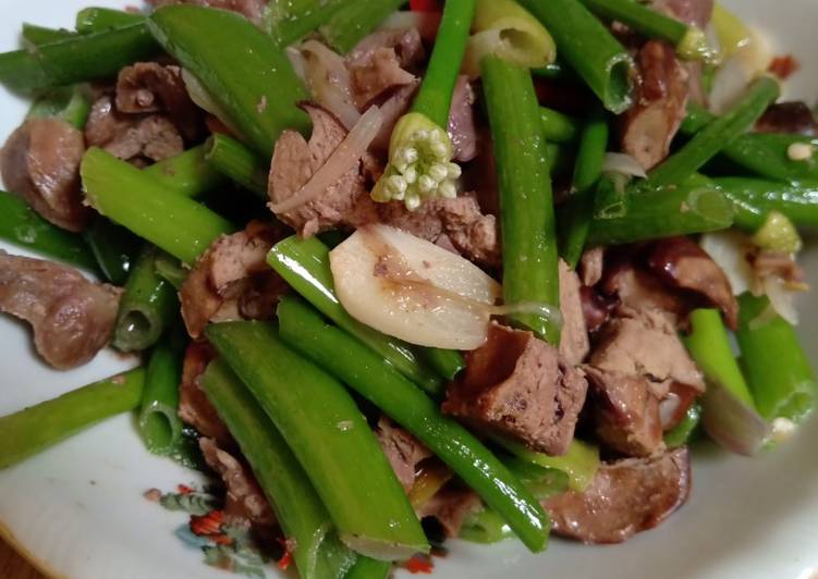 Resep Tumis batang bawang merah, Lezat Sekali