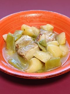 Una foto de Costillas con judías verdes y patata