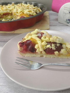 Glutén-, tej- és tojásmentes gyümölcsös pite recept fotója