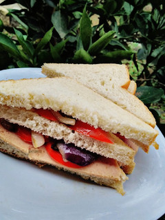 A picture of Chicken brawn sandwich #themechallenge.