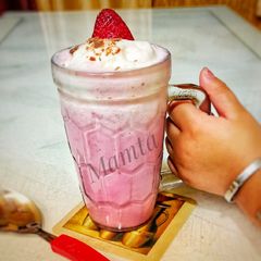 Ice cream Strawberry Smoothie A picture of Ice cream Strawberry Smoothie.