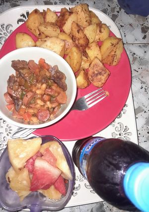 A picture of Bake potatoes.