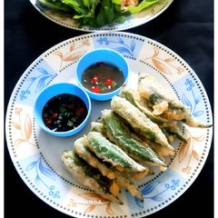 A picture of Thai Style Crispy Okra / Bhindi.