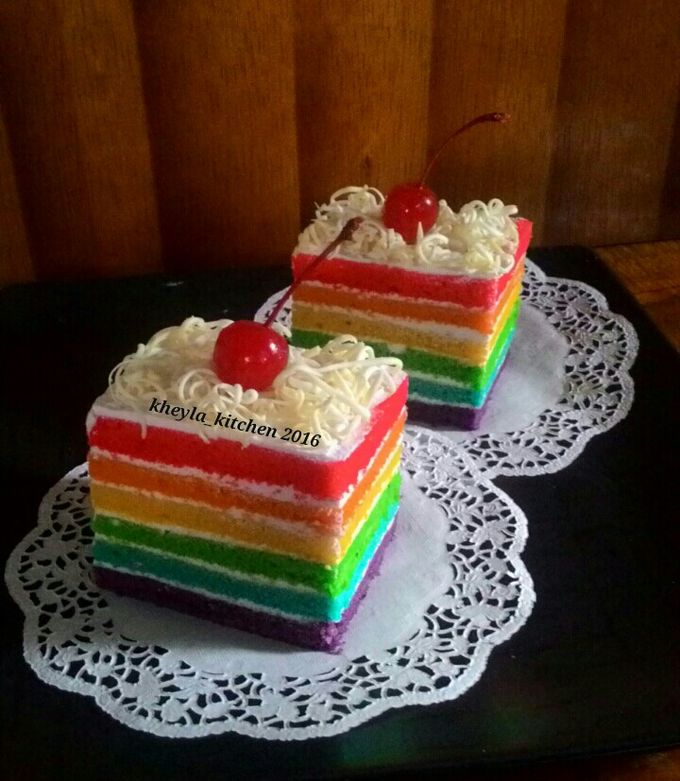 Foto resep Rainbow Cake Kukus Ny.Liem Super Lembut