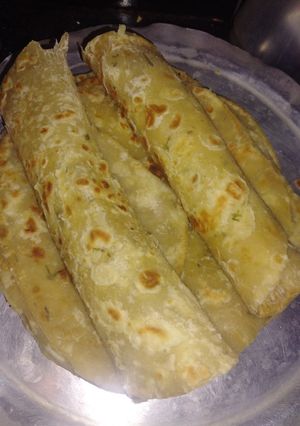 A picture of Corriander chapatis(Dhania(.