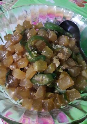 Foto resep Oseng cecek cabe hijau