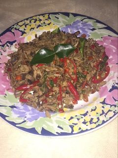 Foto resep Tongkol suwir pedas