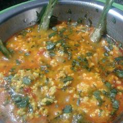 A picture of Hanged paneer.