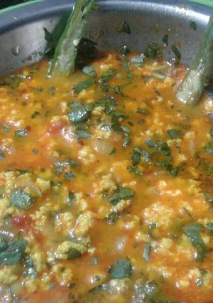 A picture of Hanged paneer.