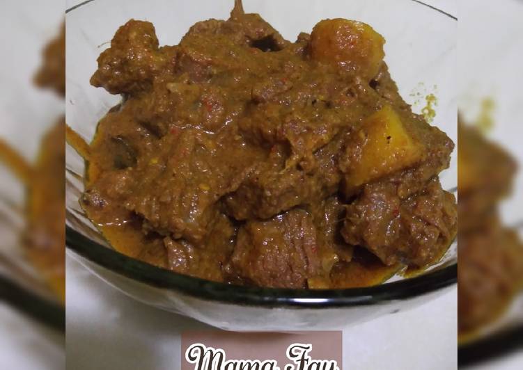Rendang in detail n Bumbu Kumplit Hasil Legit