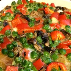 Peas & Peppers Hearty Quiche A picture of Peas & Peppers Hearty Quiche.
