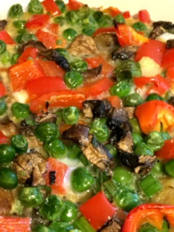 Recipe Peas &amp; Peppers Hearty Quiche which Delicious
