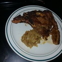 A picture of T bone steak.