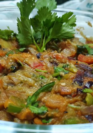 A picture of Baingan Bharta.