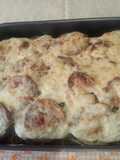 Moussaka de berenjenas con papas y ternera